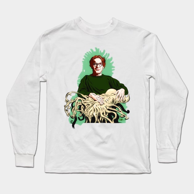 David Cronenberg - An illustration by Paul Cemmick Long Sleeve T-Shirt by PLAYDIGITAL2020